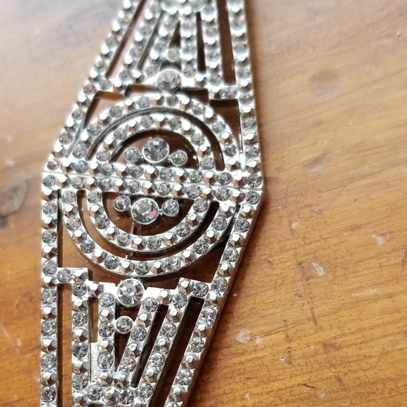 Crystal Encrusted Statement Necklace/Broach - Picture 9 of 17